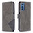 Custodia Portafoglio In Pelle Cover con Supporto B08F per Samsung Galaxy M52 5G Grigio