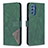 Custodia Portafoglio In Pelle Cover con Supporto B08F per Samsung Galaxy M52 5G Verde