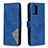 Custodia Portafoglio In Pelle Cover con Supporto B08F per Samsung Galaxy M80S Blu