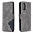 Custodia Portafoglio In Pelle Cover con Supporto B08F per Samsung Galaxy M80S Grigio