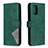 Custodia Portafoglio In Pelle Cover con Supporto B08F per Samsung Galaxy M80S Verde