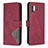 Custodia Portafoglio In Pelle Cover con Supporto B08F per Samsung Galaxy Note 10 Plus 5G Rosso