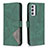 Custodia Portafoglio In Pelle Cover con Supporto B08F per Samsung Galaxy Quantum2 5G Verde