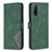 Custodia Portafoglio In Pelle Cover con Supporto B08F per Vivo Y12s Verde