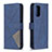 Custodia Portafoglio In Pelle Cover con Supporto B08F per Xiaomi Poco M3 Blu