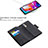 Custodia Portafoglio In Pelle Cover con Supporto B09F per Samsung Galaxy A70