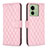 Custodia Portafoglio In Pelle Cover con Supporto B11F per Motorola Moto Edge (2023) 5G Oro Rosa