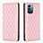 Custodia Portafoglio In Pelle Cover con Supporto B11F per Nokia G11 Oro Rosa