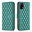 Custodia Portafoglio In Pelle Cover con Supporto B11F per Oppo F19s Verde