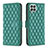 Custodia Portafoglio In Pelle Cover con Supporto B11F per Samsung Galaxy M33 5G Verde