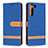 Custodia Portafoglio In Pelle Cover con Supporto B11F per Samsung Galaxy S21 FE 5G Blu