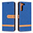 Custodia Portafoglio In Pelle Cover con Supporto B11F per Samsung Galaxy S21 Plus 5G Blu