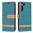 Custodia Portafoglio In Pelle Cover con Supporto B11F per Samsung Galaxy S23 Plus 5G Verde