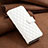 Custodia Portafoglio In Pelle Cover con Supporto B11F per Samsung Galaxy Z Fold3 5G Bianco