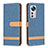 Custodia Portafoglio In Pelle Cover con Supporto B11F per Xiaomi Mi 12 Pro 5G Cielo Blu