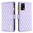 Custodia Portafoglio In Pelle Cover con Supporto B12F per Oppo A95 4G Viola