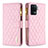 Custodia Portafoglio In Pelle Cover con Supporto B12F per Oppo F19 Pro Oro Rosa