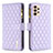 Custodia Portafoglio In Pelle Cover con Supporto B12F per Samsung Galaxy A33 5G Viola