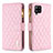 Custodia Portafoglio In Pelle Cover con Supporto B12F per Samsung Galaxy A42 5G Oro Rosa