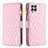 Custodia Portafoglio In Pelle Cover con Supporto B12F per Samsung Galaxy M33 5G Oro Rosa