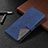 Custodia Portafoglio In Pelle Cover con Supporto B12F per Samsung Galaxy S22 5G Blu