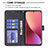 Custodia Portafoglio In Pelle Cover con Supporto B12F per Xiaomi Mi 12 5G