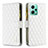 Custodia Portafoglio In Pelle Cover con Supporto B12F per Xiaomi Redmi Note 12 5G Bianco