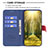 Custodia Portafoglio In Pelle Cover con Supporto B13F per OnePlus Nord N200 5G