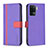 Custodia Portafoglio In Pelle Cover con Supporto B13F per Oppo A94 4G Viola