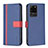 Custodia Portafoglio In Pelle Cover con Supporto B13F per Samsung Galaxy S20 Ultra