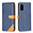 Custodia Portafoglio In Pelle Cover con Supporto B14F per Samsung Galaxy S20 5G Blu