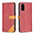 Custodia Portafoglio In Pelle Cover con Supporto B14F per Samsung Galaxy S20 5G Rosso