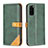 Custodia Portafoglio In Pelle Cover con Supporto B14F per Samsung Galaxy S20 5G Verde