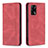 Custodia Portafoglio In Pelle Cover con Supporto B15F per Oppo A74 4G Rosso