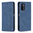 Custodia Portafoglio In Pelle Cover con Supporto B15F per Oppo A93 5G Blu