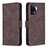 Custodia Portafoglio In Pelle Cover con Supporto B15F per Oppo F19 Pro Marrone