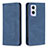 Custodia Portafoglio In Pelle Cover con Supporto B15F per Oppo F21 Pro 5G Blu