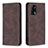 Custodia Portafoglio In Pelle Cover con Supporto B15F per Oppo Reno6 Lite Marrone