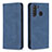 Custodia Portafoglio In Pelle Cover con Supporto B15F per Samsung Galaxy A21 Blu