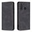 Custodia Portafoglio In Pelle Cover con Supporto B15F per Samsung Galaxy A21 Nero