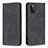 Custodia Portafoglio In Pelle Cover con Supporto B15F per Samsung Galaxy A41 Nero
