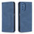 Custodia Portafoglio In Pelle Cover con Supporto B15F per Samsung Galaxy M52 5G Blu