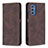 Custodia Portafoglio In Pelle Cover con Supporto B15F per Samsung Galaxy M52 5G Marrone