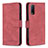 Custodia Portafoglio In Pelle Cover con Supporto B15F per Vivo Y12s Rosso