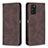 Custodia Portafoglio In Pelle Cover con Supporto B15F per Xiaomi Poco M3 Marrone