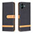 Custodia Portafoglio In Pelle Cover con Supporto B16F per Samsung Galaxy A04 4G Nero