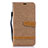 Custodia Portafoglio In Pelle Cover con Supporto B16F per Samsung Galaxy A10 Oro