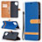 Custodia Portafoglio In Pelle Cover con Supporto B16F per Samsung Galaxy A12 Nacho