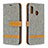Custodia Portafoglio In Pelle Cover con Supporto B16F per Samsung Galaxy A20e