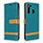 Custodia Portafoglio In Pelle Cover con Supporto B16F per Samsung Galaxy A21
